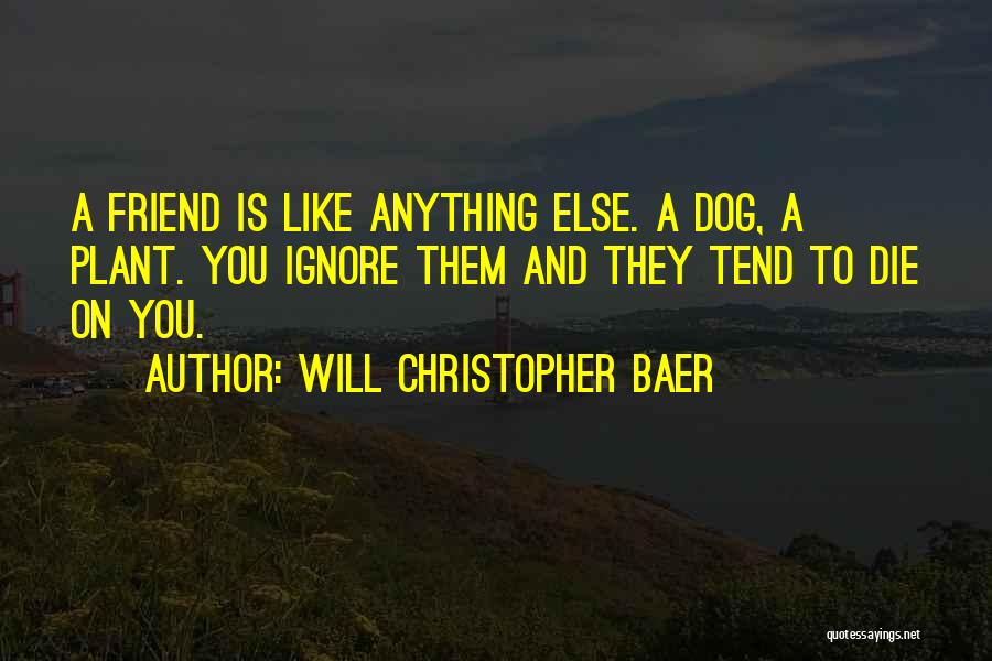 Friend You Like Quotes By Will Christopher Baer