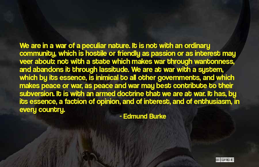 Friendly Nature Quotes By Edmund Burke Friendly Nature Quotes By Edmund Burke