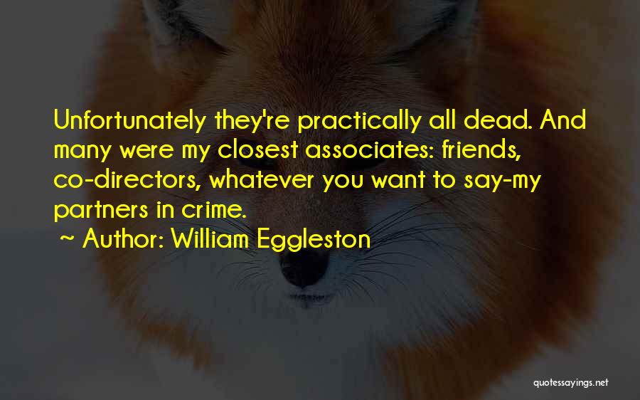 Friends And Associates Quotes By William Eggleston