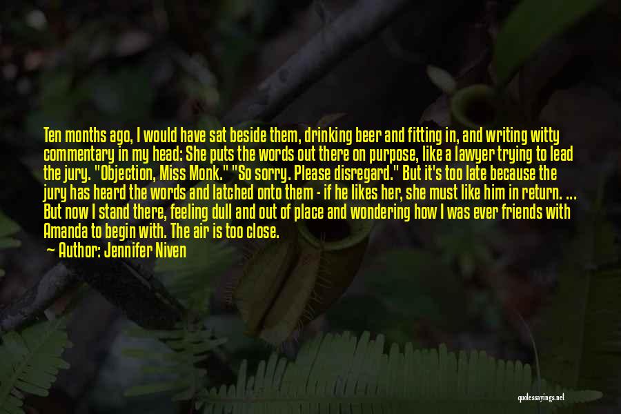 Friends And Drinking Quotes By Jennifer Niven