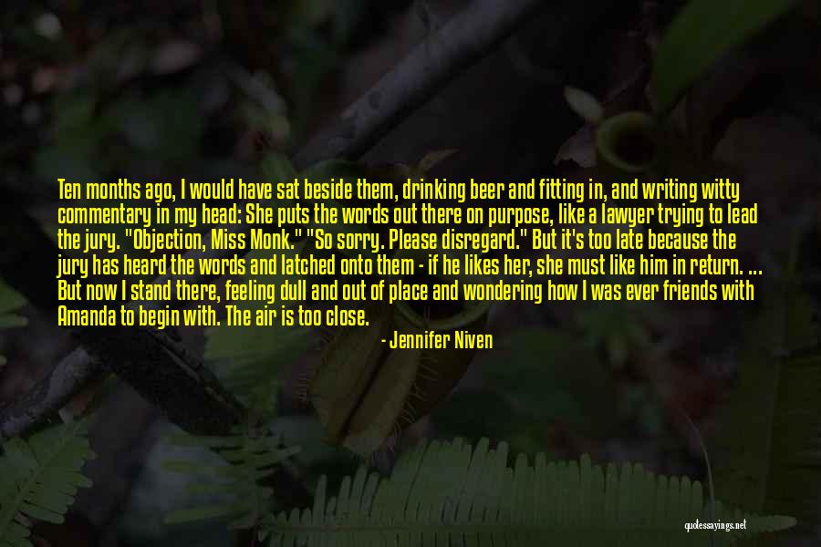 Friends And Drinking Quotes By Jennifer Niven