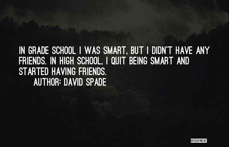 Friends And High School Quotes By David Spade