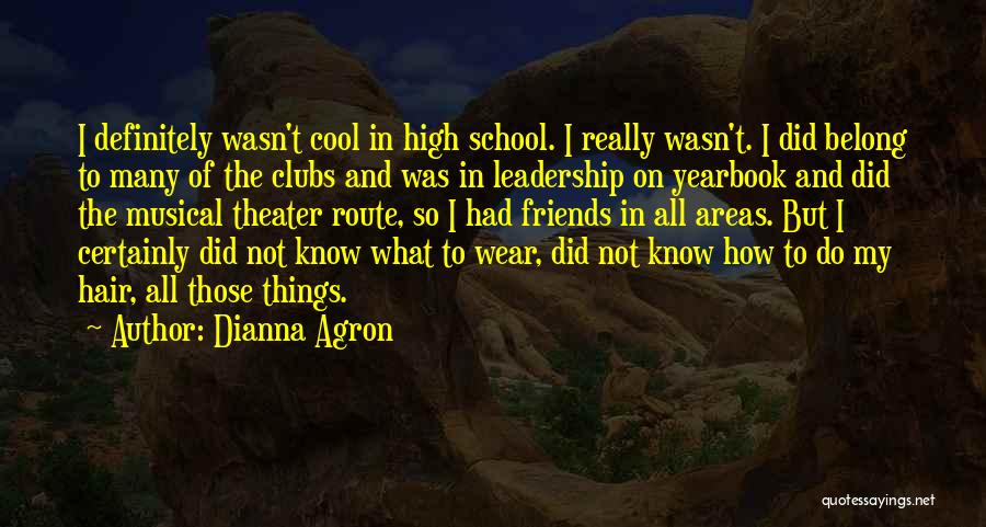 Friends And High School Quotes By Dianna Agron