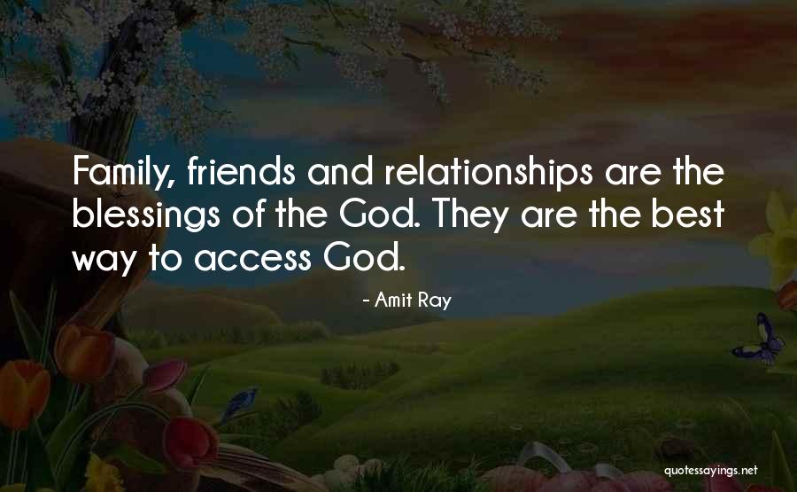 Friends Are A Blessing Quotes By Amit Ray