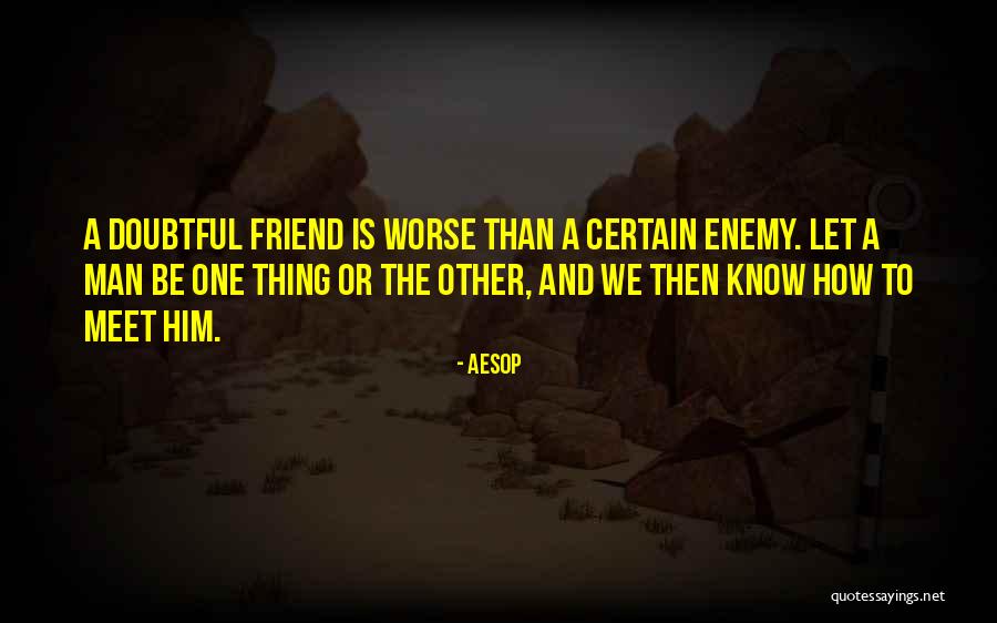 Friends Are Enemies In Disguise Quotes By Aesop