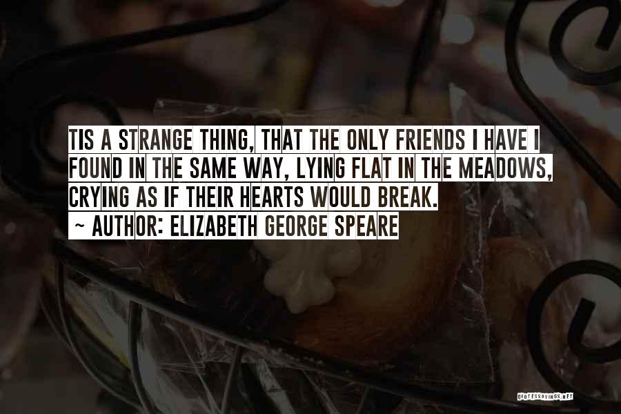 Friends Break Quotes By Elizabeth George Speare
