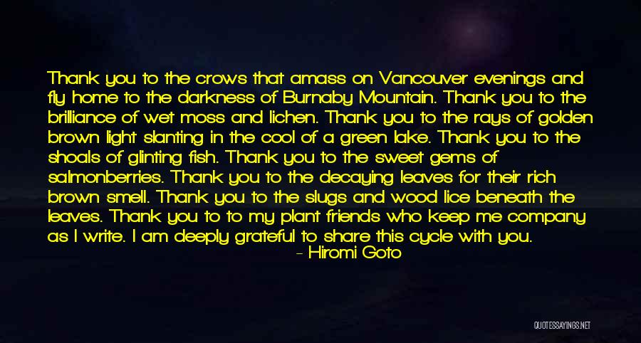 Friends Company Quotes By Hiromi Goto Friends Company Quotes By Hiromi Goto