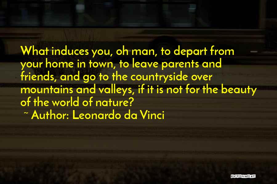 Friends Depart Quotes By Leonardo Da Vinci