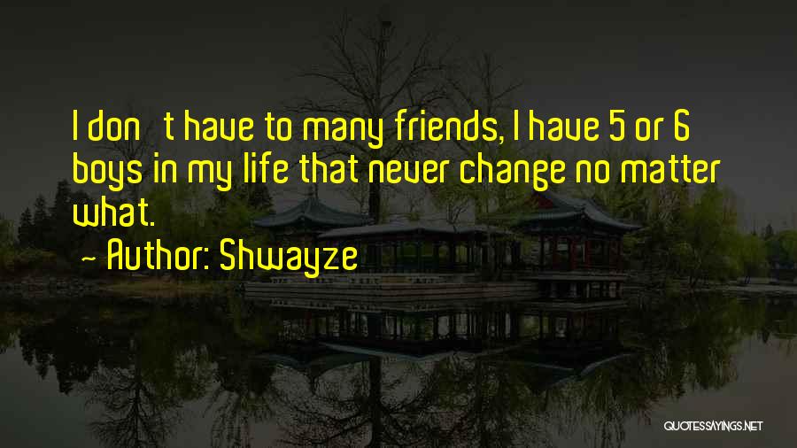 Friends Don't Change Quotes By Shwayze