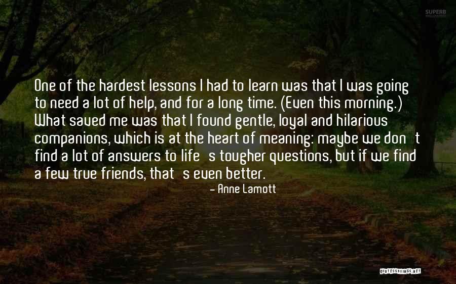 Friends For Life Quotes By Anne Lamott