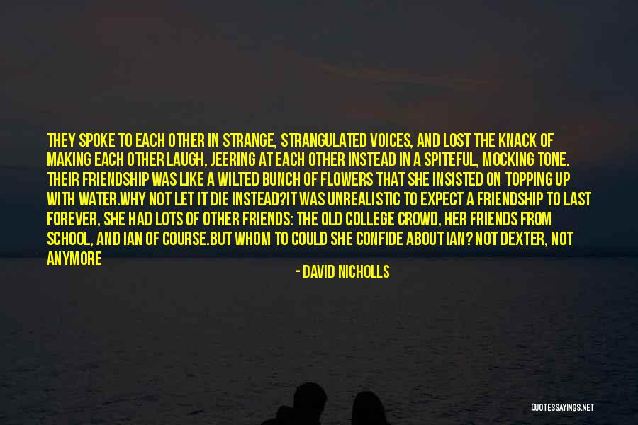 Friends From School Quotes By David Nicholls