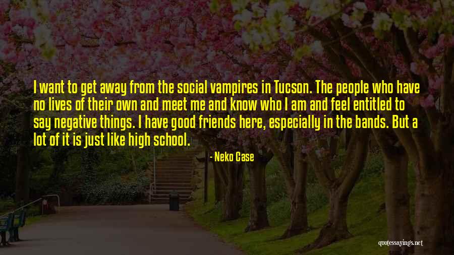 Friends From School Quotes By Neko Case