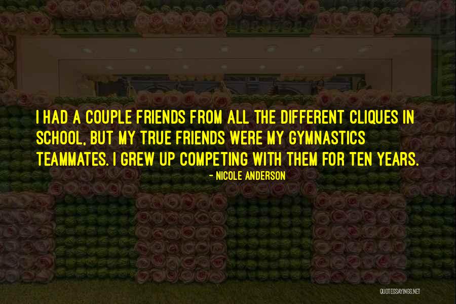 Friends From School Quotes By Nicole Anderson