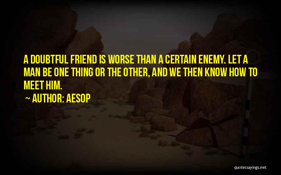 Friends In Disguise Quotes By Aesop