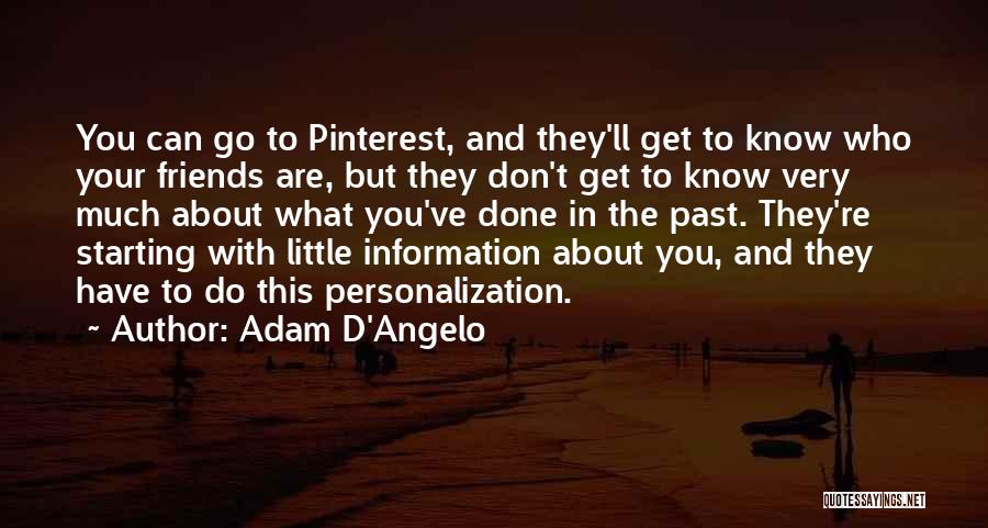 Friends In The Past Quotes By Adam D'Angelo