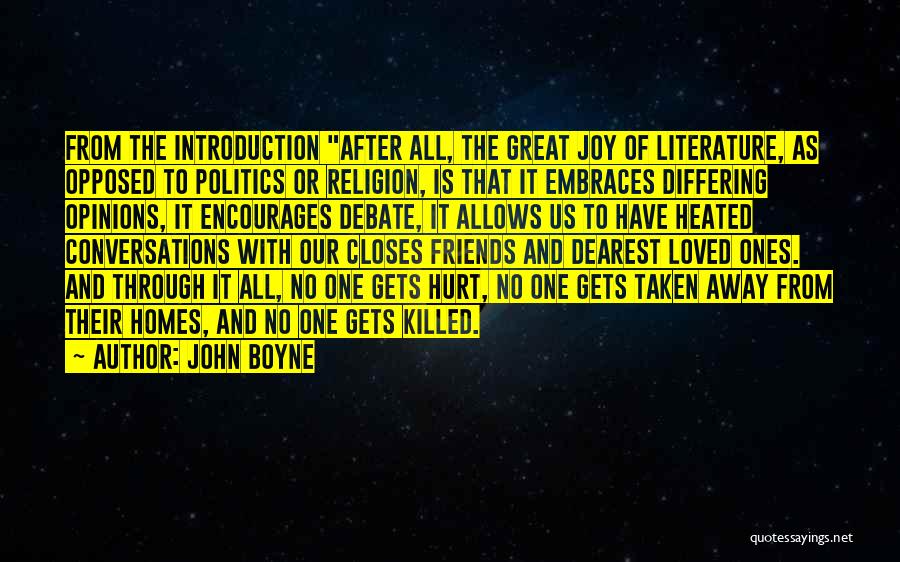 Friends Killed Quotes By John Boyne