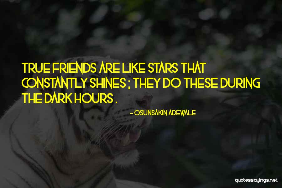 Friends Like Stars Quotes By Osunsakin Adewale Friends Like Stars Quotes By Osunsakin Adewale