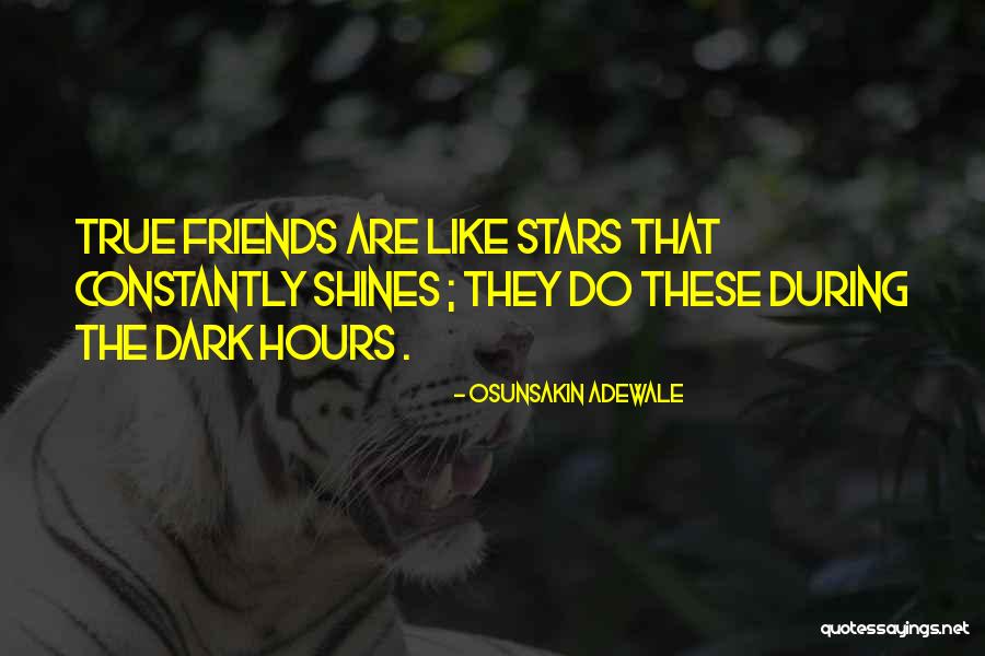 Friends Like Stars Quotes By Osunsakin Adewale