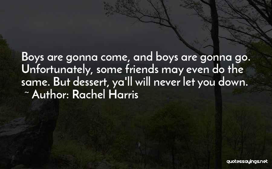 Friends Never Let You Down Quotes By Rachel Harris