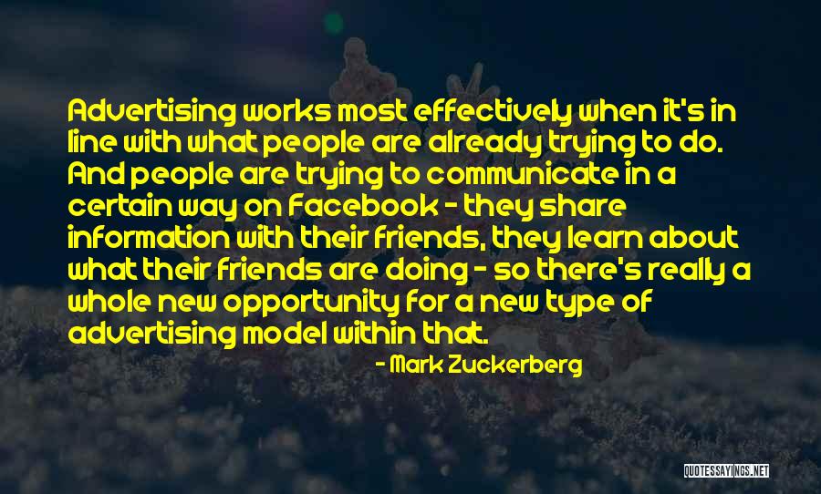 Friends One Line Quotes By Mark Zuckerberg