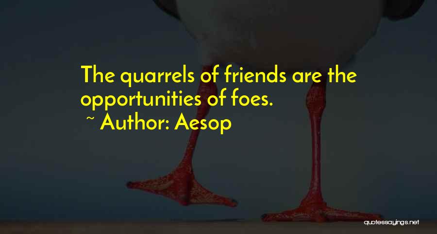 Friends Or Foes Quotes By Aesop