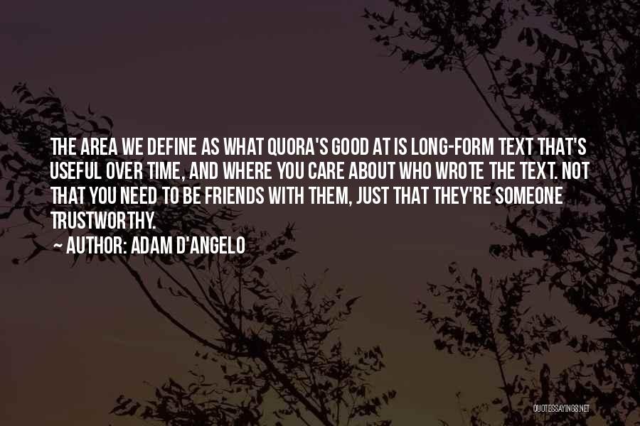 Friends Over Time Quotes By Adam D'Angelo