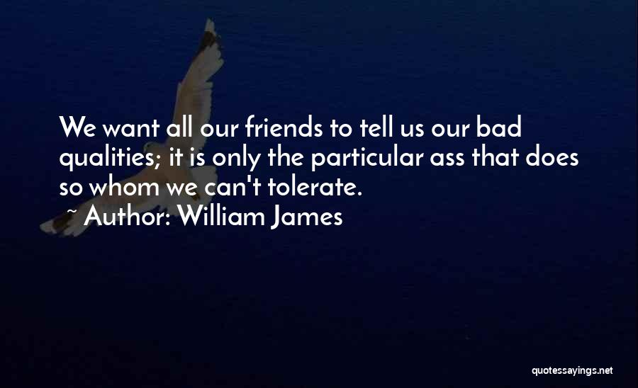 Friends Qualities Quotes By William James