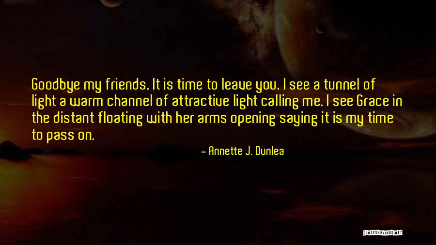 Friends Saying Goodbye Quotes By Annette J. Dunlea