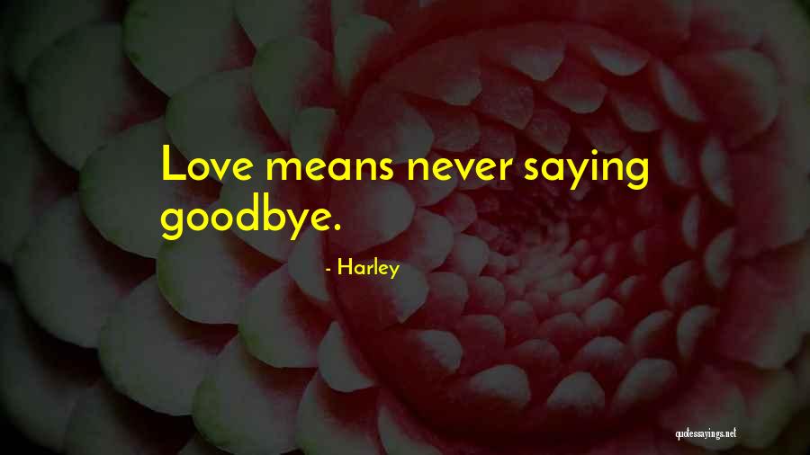 Friends Saying Goodbye Quotes By Harley