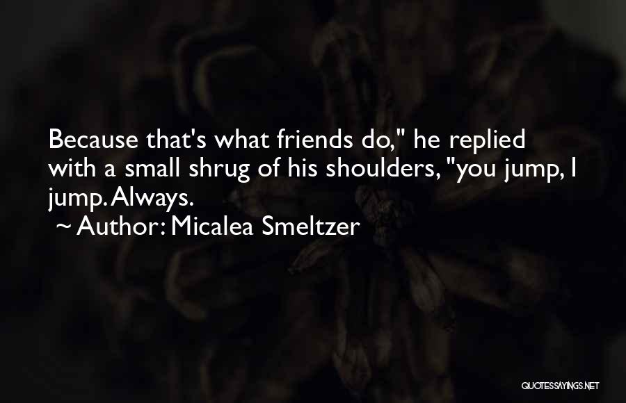 Friends Shoulders Quotes By Micalea Smeltzer