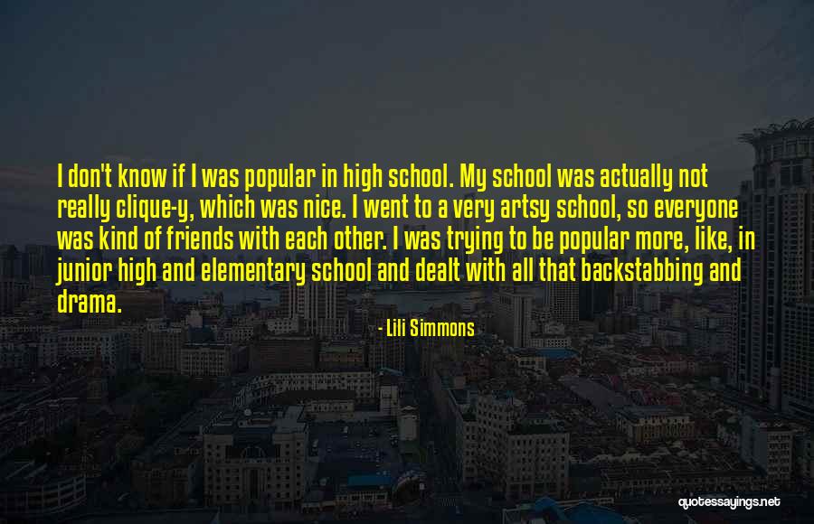 Friends Since Elementary Quotes By Lili Simmons