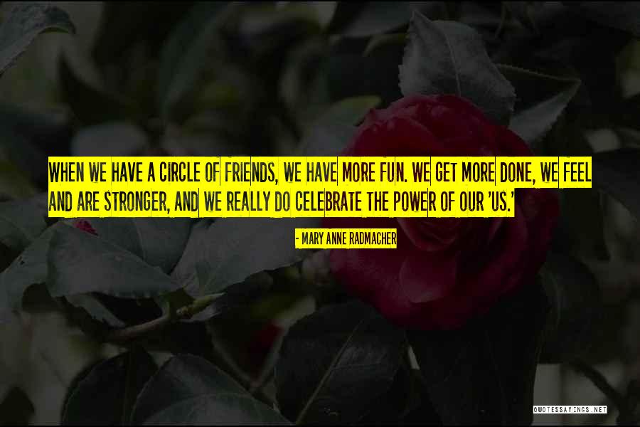 Friends Stronger Quotes By Mary Anne Radmacher Friends Stronger Quotes By Mary Anne Radmacher