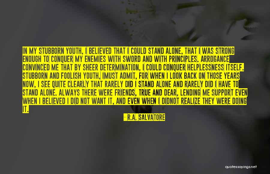 Friends Support Each Other Quotes By R.A. Salvatore Friends Support Each Other Quotes By R.A. Salvatore