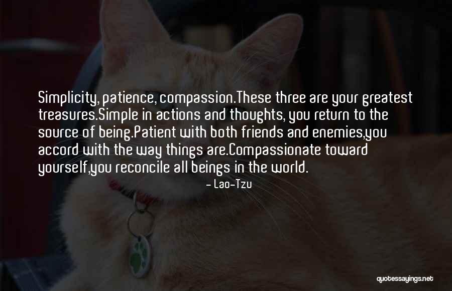 Friends Treasures Quotes By Lao-Tzu