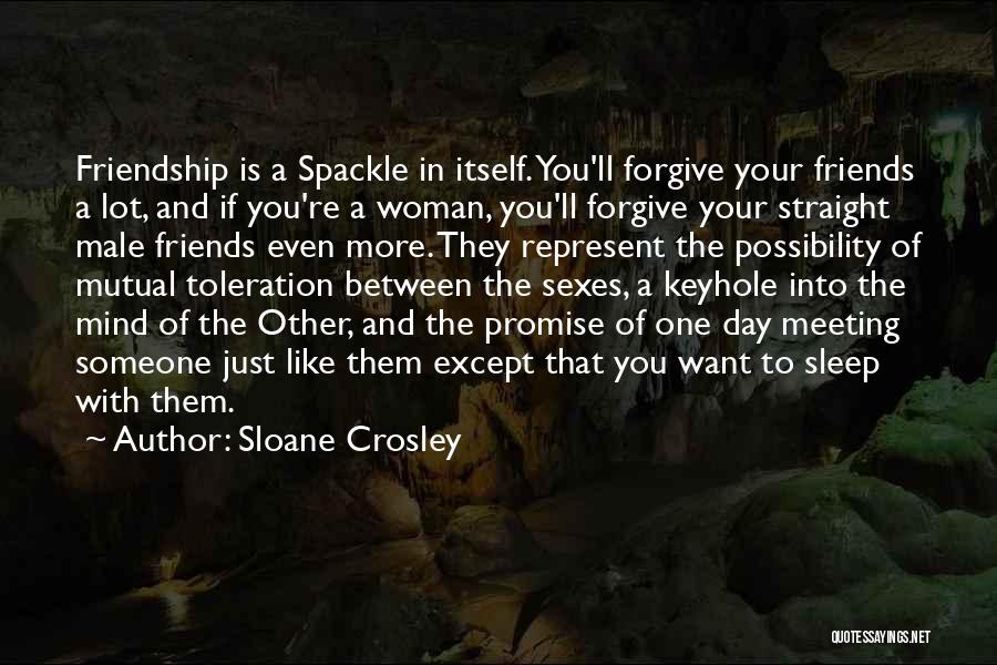 Friends With Someone You Love Quotes By Sloane Crosley