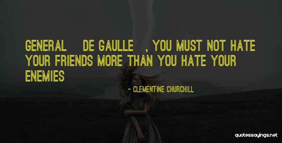 Friends You Hate Quotes By Clementine Churchill