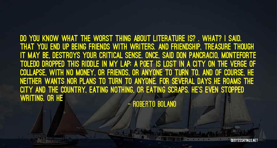 Friends You Lost Quotes By Roberto Bolano