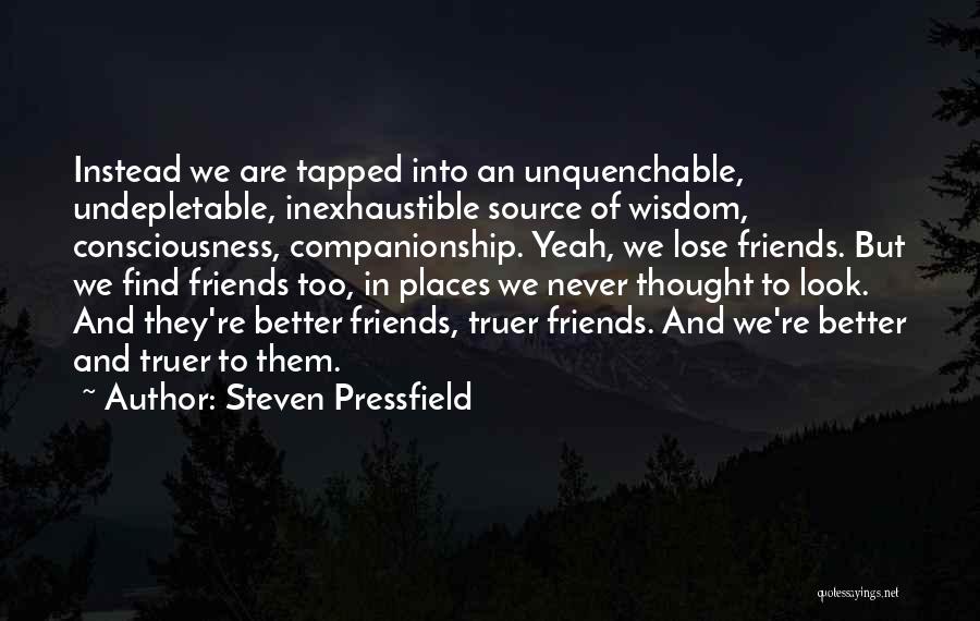 Friends You Never Want To Lose Quotes By Steven Pressfield