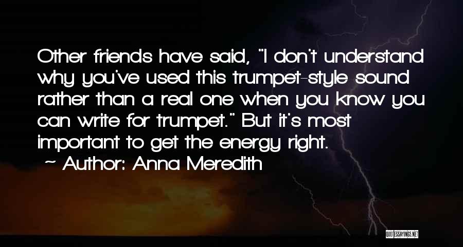 Friends You Used To Know Quotes By Anna Meredith