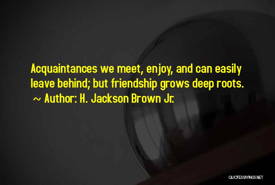 Friendship And Acquaintances Quotes By H. Jackson Brown Jr.