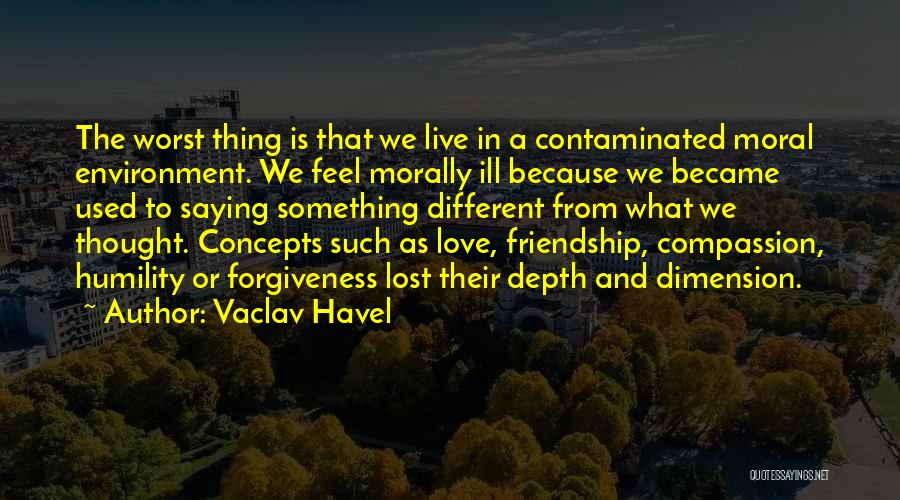 Friendship And Forgiveness Quotes By Vaclav Havel