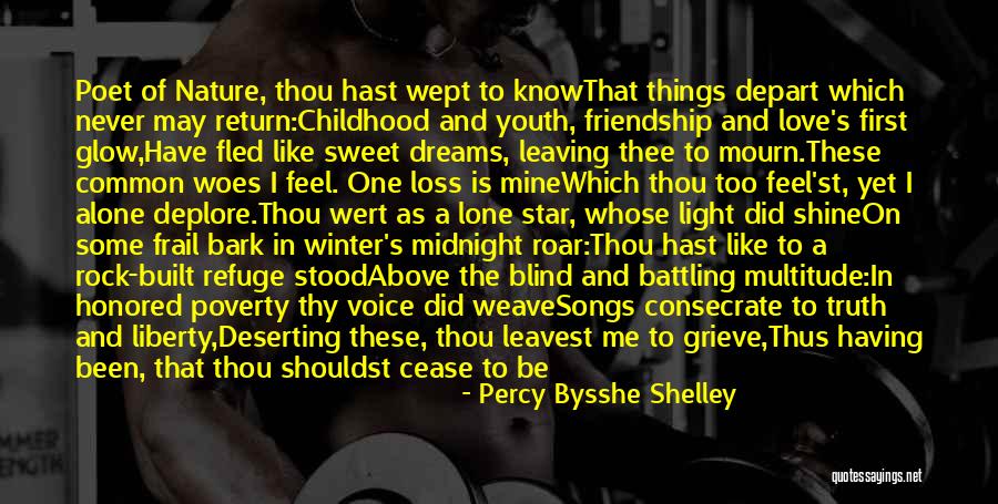 Friendship And Leaving Quotes By Percy Bysshe Shelley