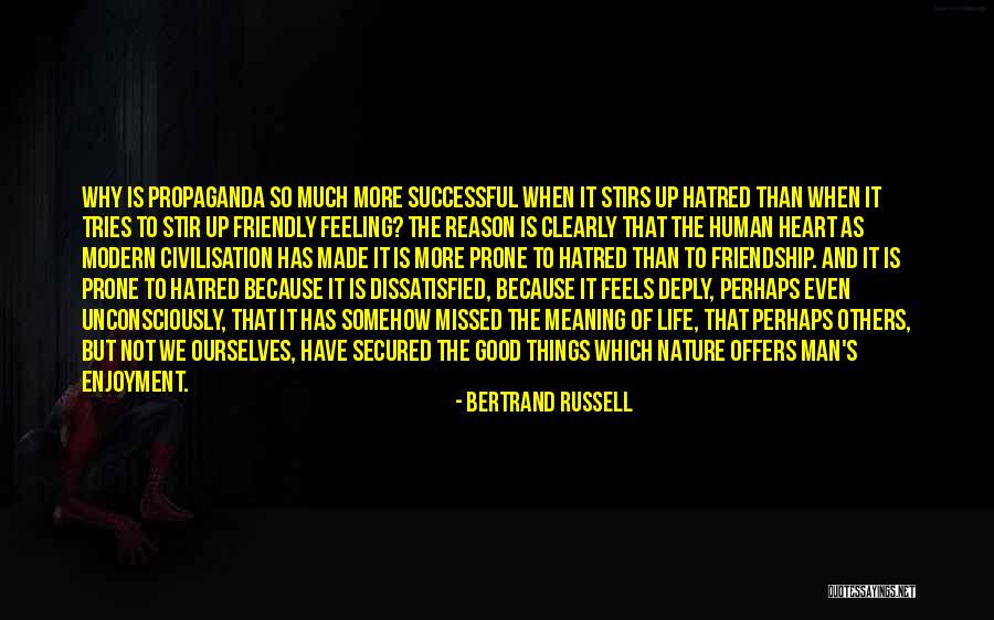 Friendship And Meaning Quotes By Bertrand Russell