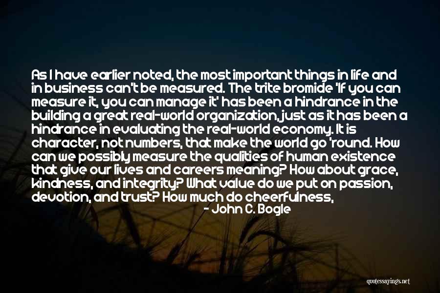 Friendship And Meaning Quotes By John C. Bogle