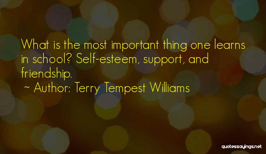 Friendship And Support Quotes By Terry Tempest Williams