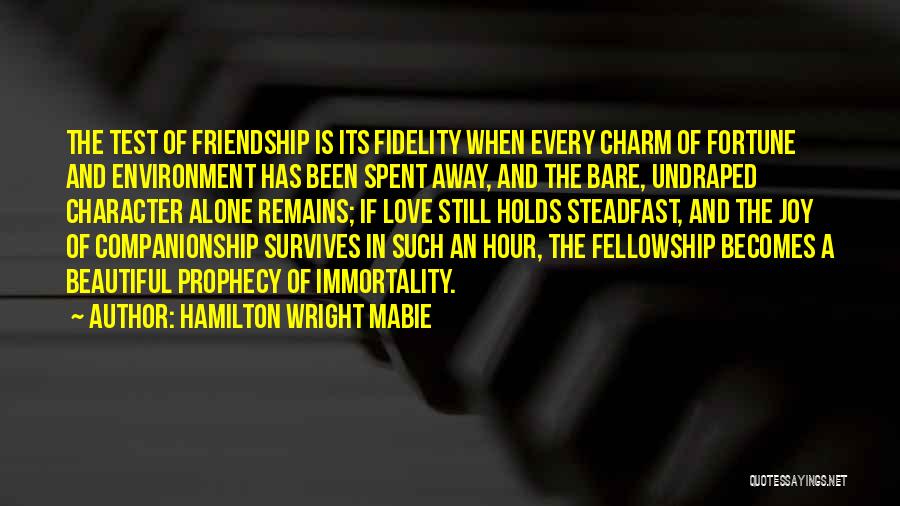 Friendship Becomes Love Quotes By Hamilton Wright Mabie