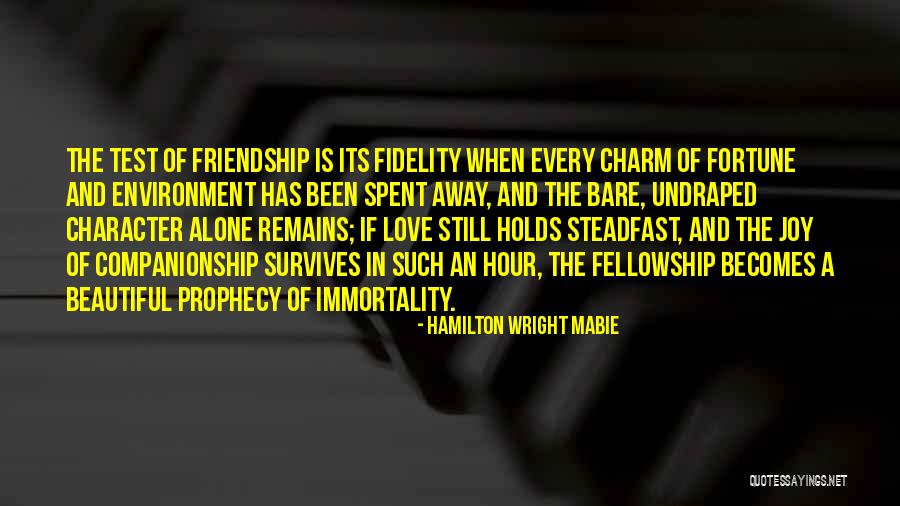 Friendship Becomes Love Quotes By Hamilton Wright Mabie