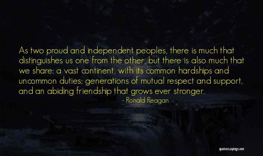 Friendship Hardships Quotes By Ronald Reagan Friendship Hardships Quotes By Ronald Reagan