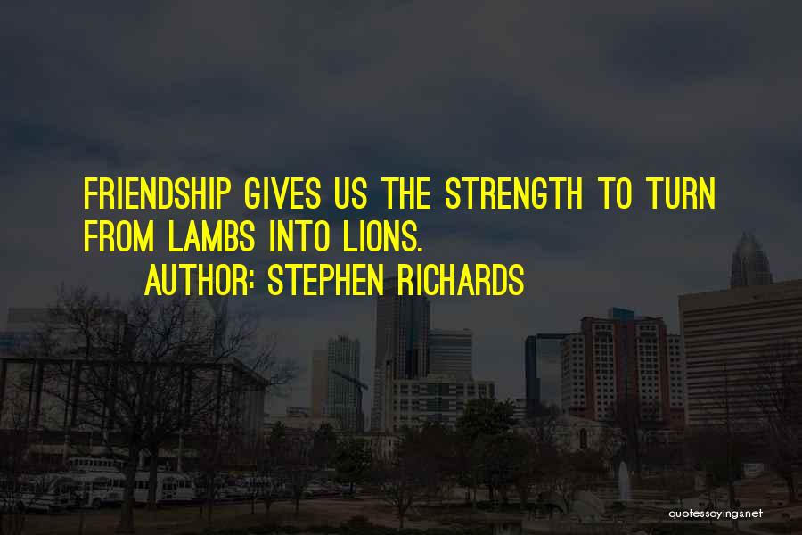 Friendship Into Love Quotes By Stephen Richards