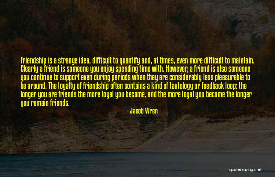 Friendship Is Difficult Quotes By Jacob Wren